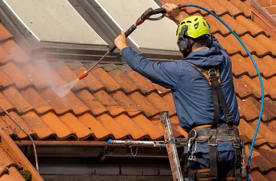 Démoussage et hydrofuge de toiture au Theil